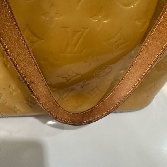 Louis Vuitton Yellow Monogram Vernis Tote Bag - Picture 17 of 17